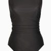 Miraclesuit Solid Regatta One Piece Swimsuit Ddd-Cups Black Clearance