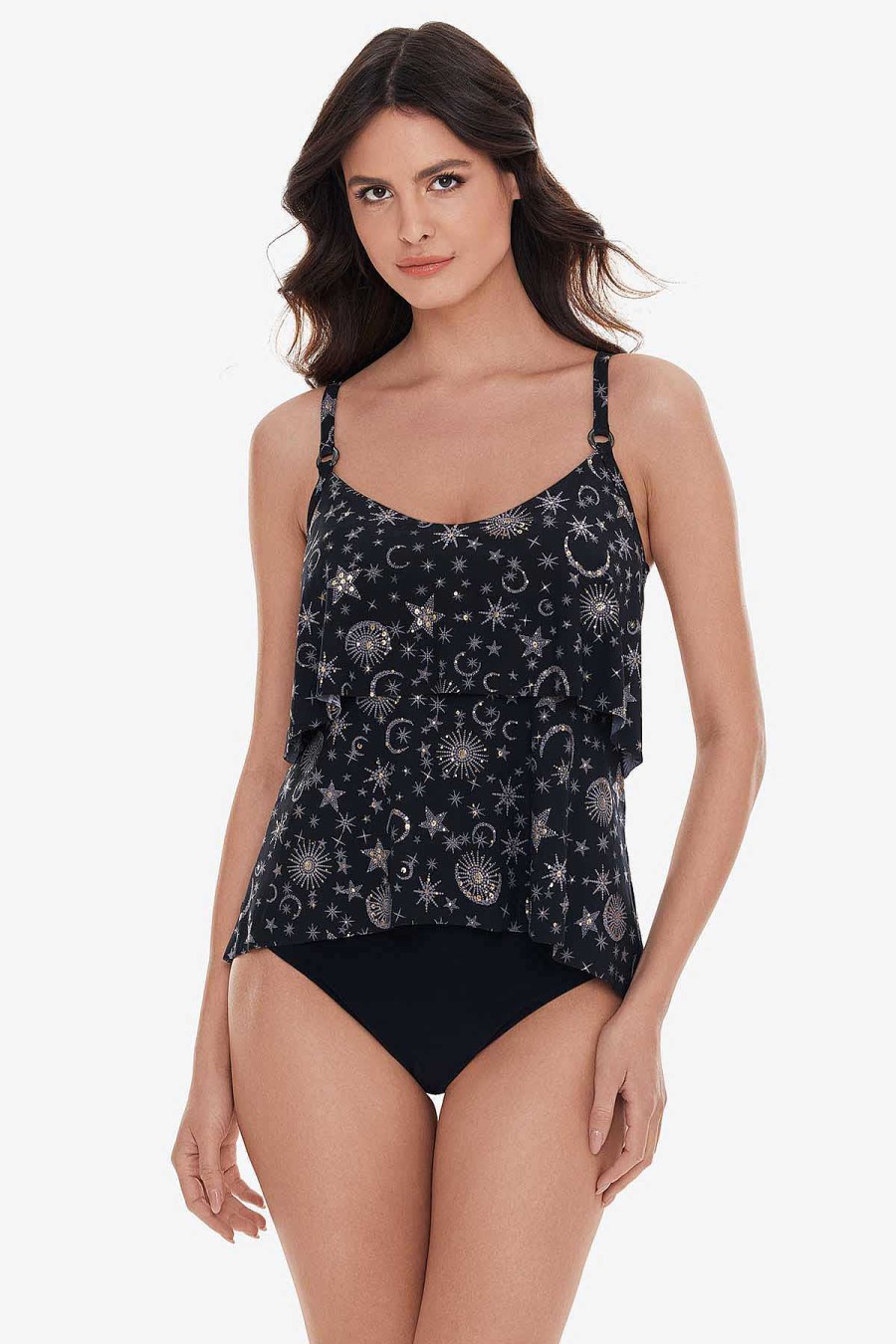 Magicsuit Lucky Stars Grace Tankini Top Black/Gold Hot