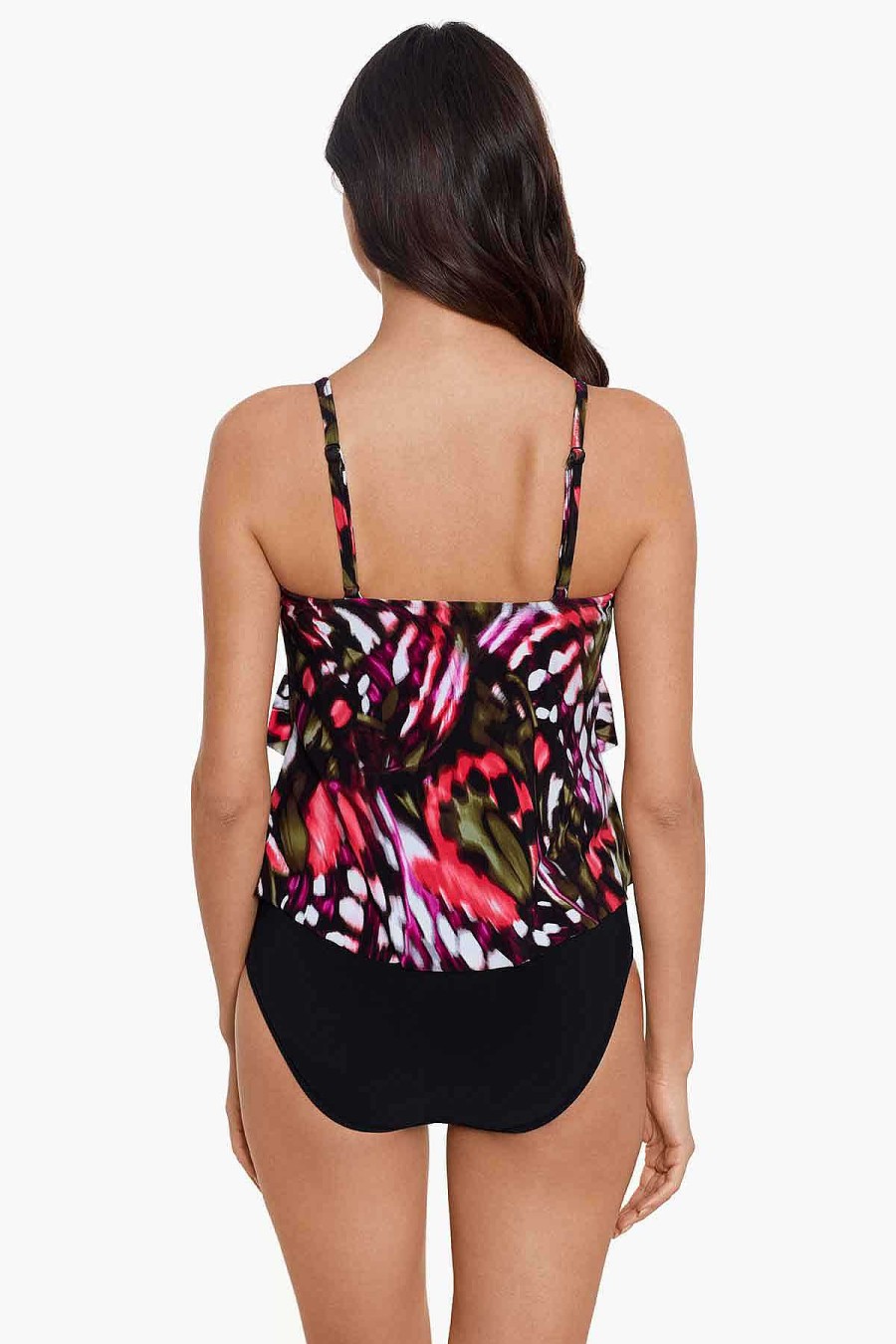 Magicsuit Flutter Rita Tankini Top Black/Multi Best