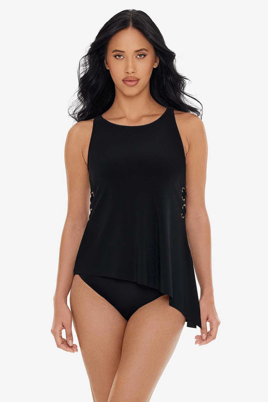 Magicsuit Hoops Gabriella Tankini Top Black New