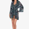 Miraclesuit Palma Verde Kimono Swim Cover Up Black/Multi Best