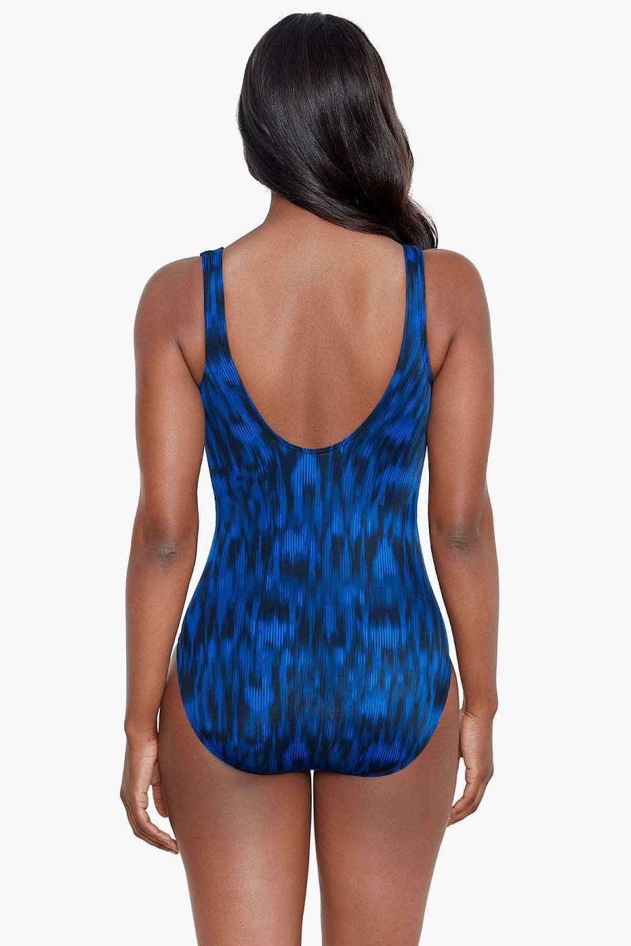 Miraclesuit Alhambra It'S A Wrap One Piece Swimsuit Blue/Multi Hot